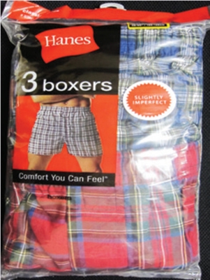 Hanes Mens 3 Pack Boxer Shorts - 12 packs
